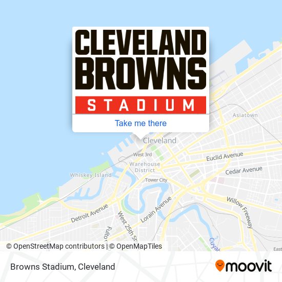Browns Stadium map