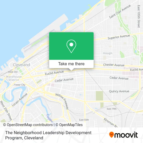 The Neighborhood Leadership Development Program map