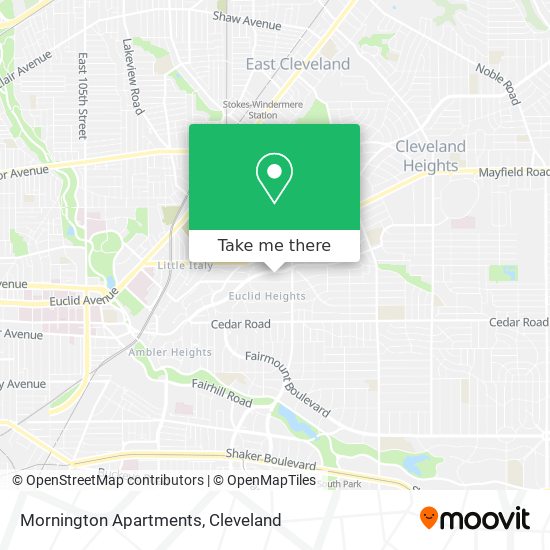 Mornington Apartments map