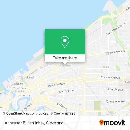 Anheuser-Busch Inbev map