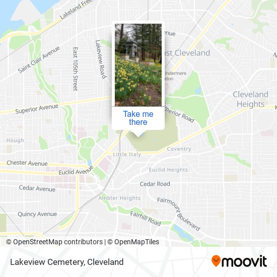 Lakeview Cemetery map