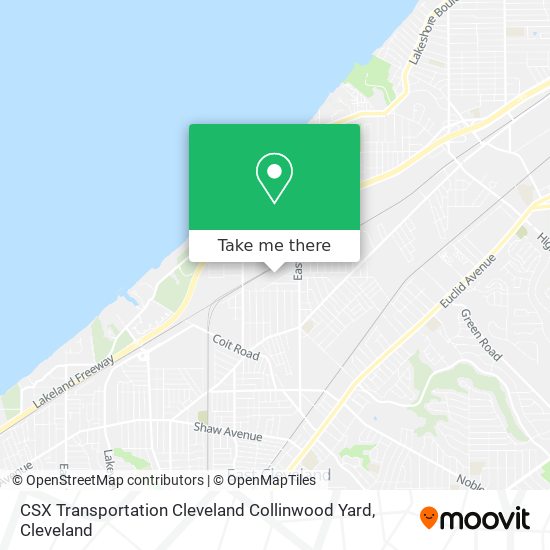 CSX Transportation Cleveland Collinwood Yard map