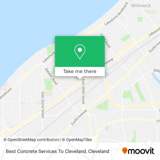 Best Concrete Services To Cleveland map
