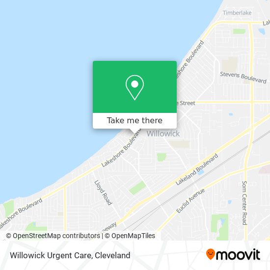 Willowick Urgent Care map