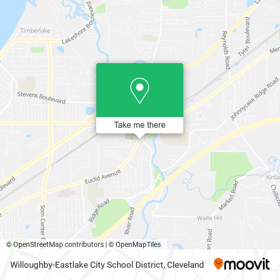 Mapa de Willoughby-Eastlake City School District