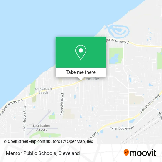 Mapa de Mentor Public Schools