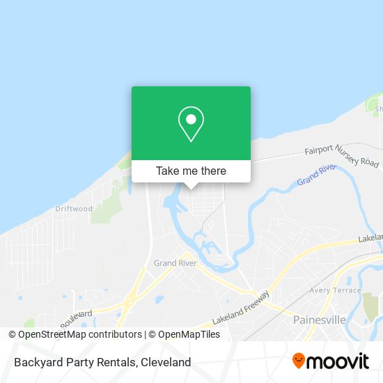 Backyard Party Rentals map