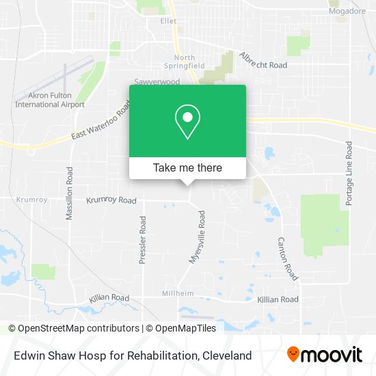 Mapa de Edwin Shaw Hosp for Rehabilitation