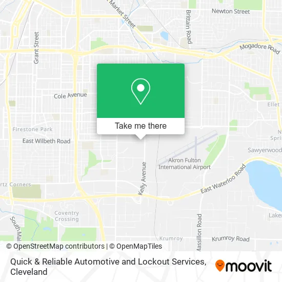 Quick & Reliable Automotive and Lockout Services map