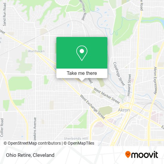 Mapa de Ohio Retire