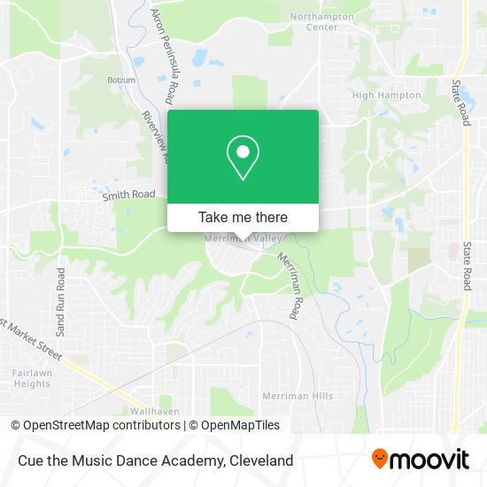 Mapa de Cue the Music Dance Academy