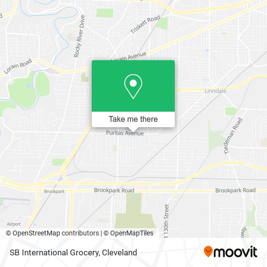 Mapa de SB International Grocery