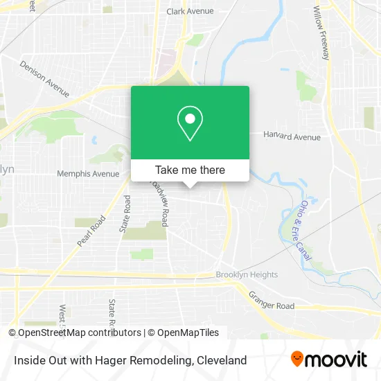 Mapa de Inside Out with Hager Remodeling