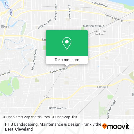 F.T.B Landscaping, Maintenance & Design Frankly the Best map