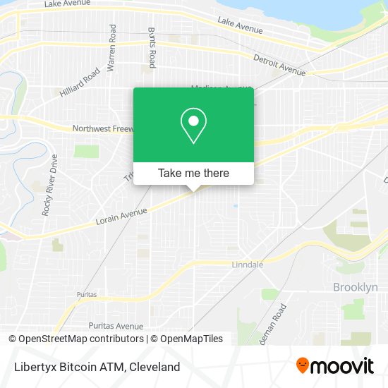 Mapa de Libertyx Bitcoin ATM