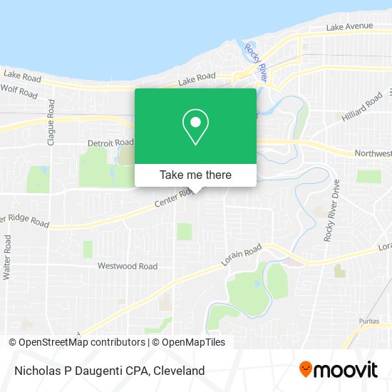 Mapa de Nicholas P Daugenti CPA