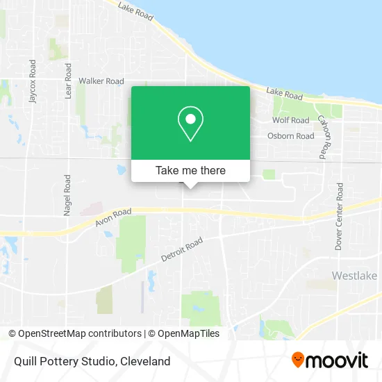 Mapa de Quill Pottery Studio