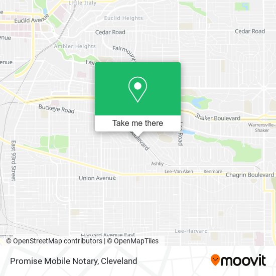 Mapa de Promise Mobile Notary