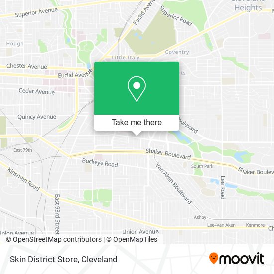 Mapa de Skin District Store