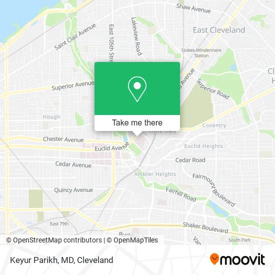 Mapa de Keyur Parikh, MD