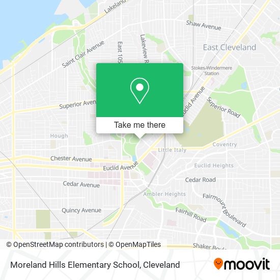 Moreland Hills Elementary School map