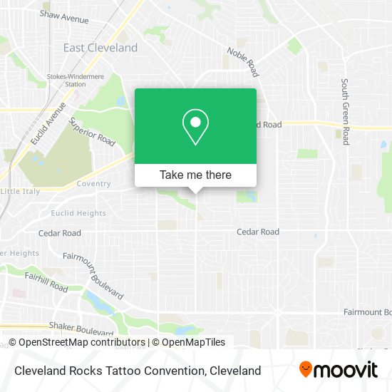 Cleveland Rocks Tattoo Convention map