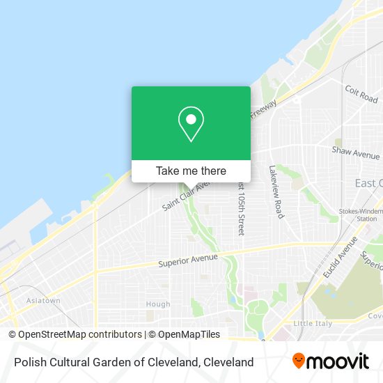 Polish Cultural Garden of Cleveland map