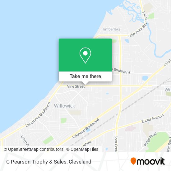 C Pearson Trophy & Sales map