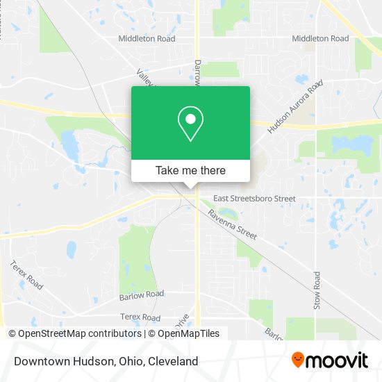 Downtown Hudson, Ohio map