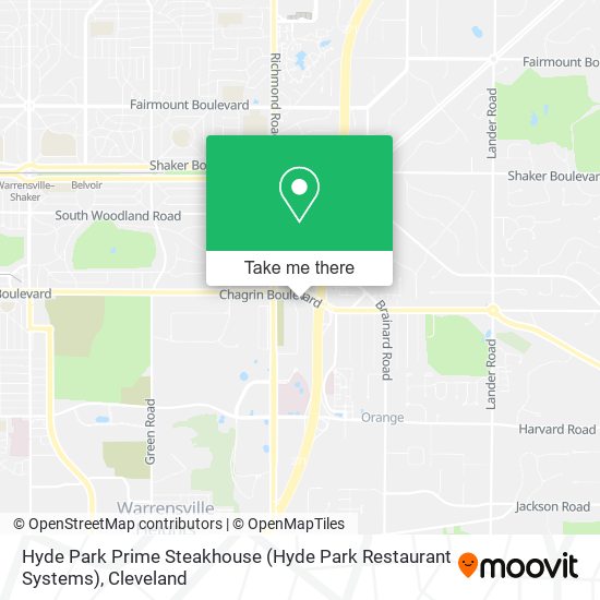 Mapa de Hyde Park Prime Steakhouse (Hyde Park Restaurant Systems)