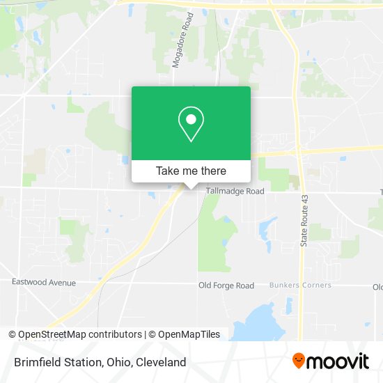 Brimfield Station, Ohio map