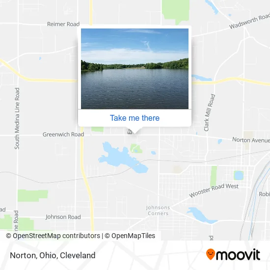 Mapa de Norton, Ohio