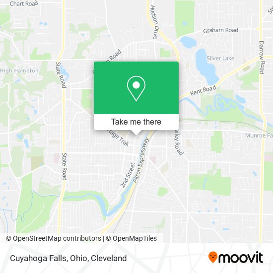 Cuyahoga Falls, Ohio map
