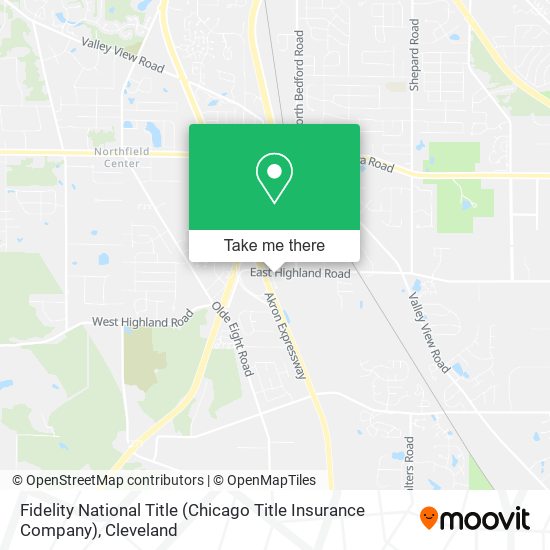 Mapa de Fidelity National Title (Chicago Title Insurance Company)