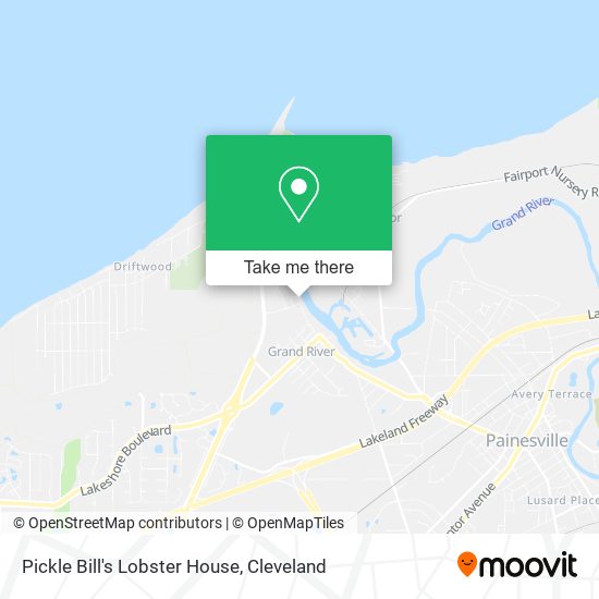 Pickle Bill's Lobster House map