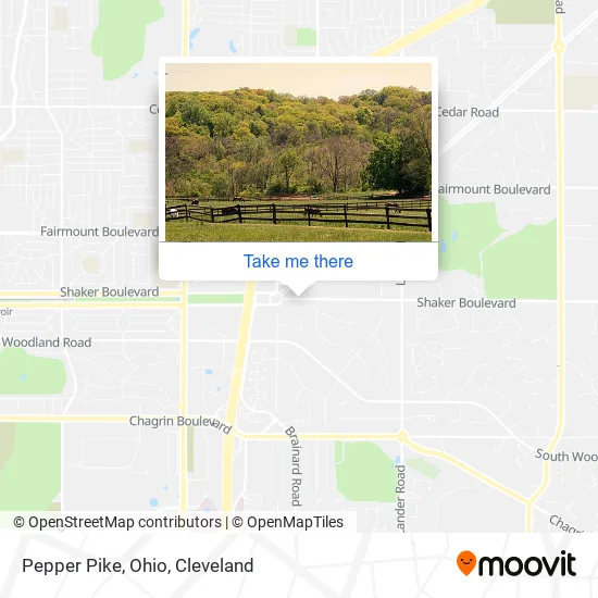 Pepper Pike, Ohio map