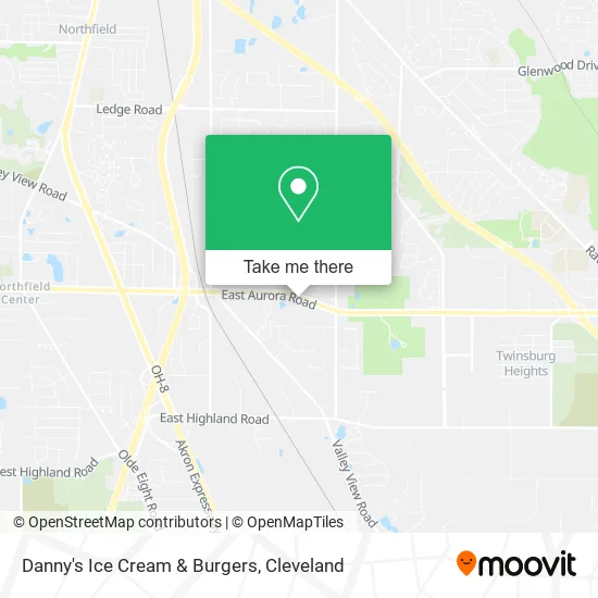 Mapa de Danny's Ice Cream & Burgers