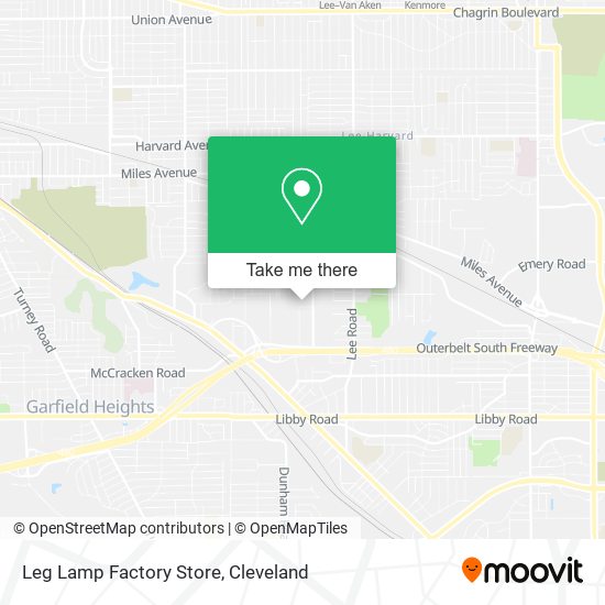 Mapa de Leg Lamp Factory Store