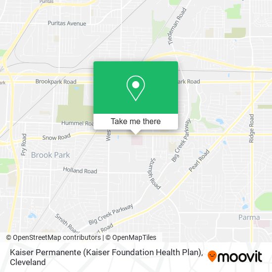 Mapa de Kaiser Permanente (Kaiser Foundation Health Plan)