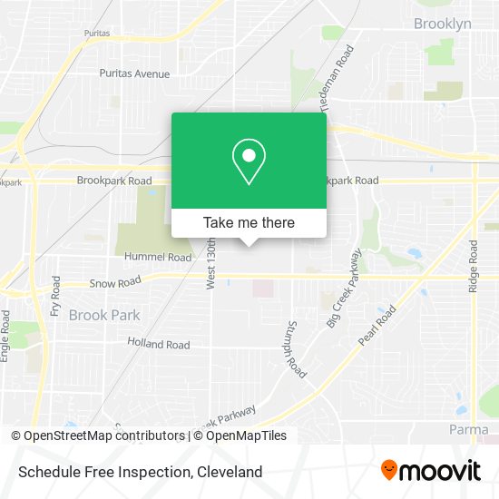 Schedule Free Inspection map