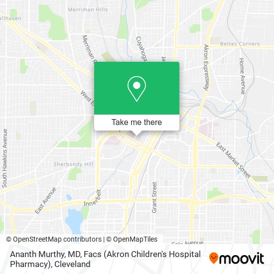 Ananth Murthy, MD, Facs (Akron Children's Hospital Pharmacy) map