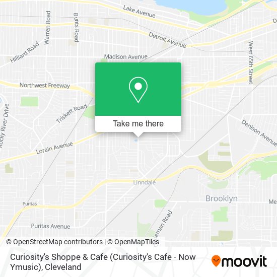 Curiosity's Shoppe & Cafe (Curiosity's Cafe - Now Ymusic) map