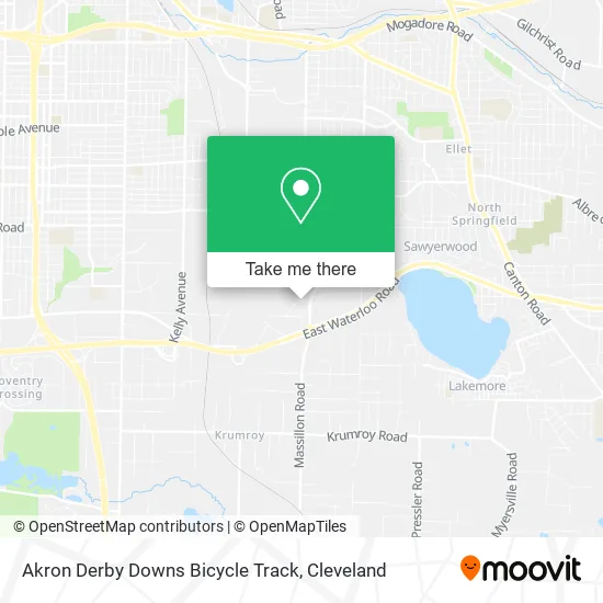 Akron Derby Downs Bicycle Track map