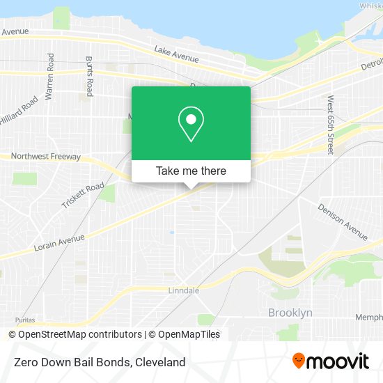 Mapa de Zero Down Bail Bonds