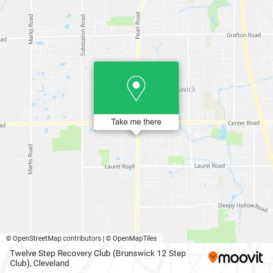Twelve Step Recovery Club (Brunswick 12 Step Club) map