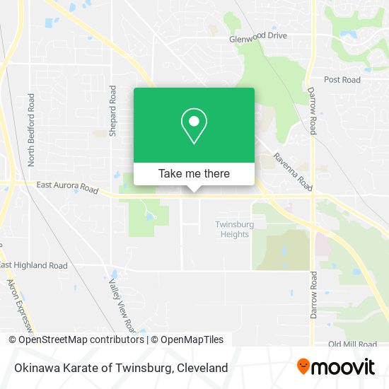 Okinawa Karate of Twinsburg map