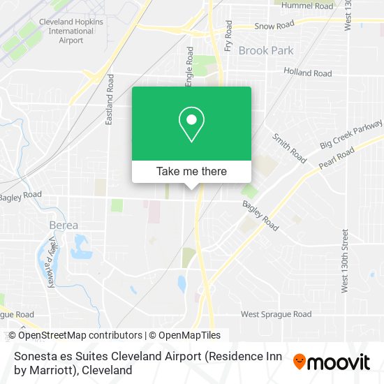 Sonesta es Suites Cleveland Airport (Residence Inn by Marriott) map