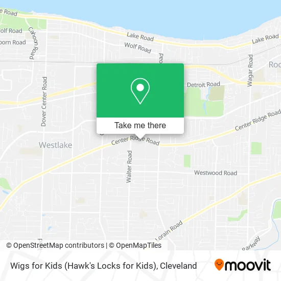 Wigs for Kids (Hawk's Locks for Kids) map