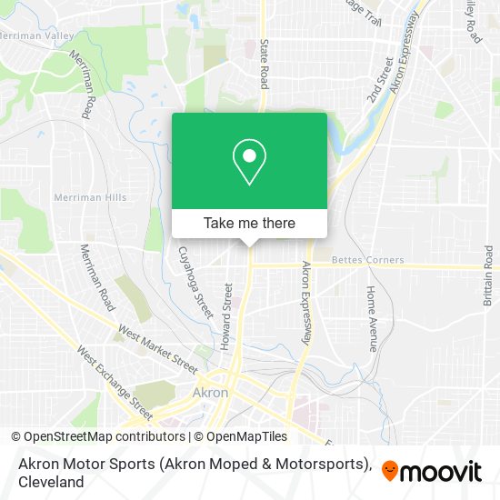 Mapa de Akron Motor Sports (Akron Moped & Motorsports)