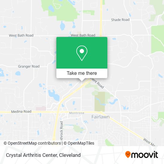 Crystal Arthritis Center map